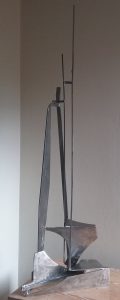 Paul bacon sculpture stainless steel landscape abstract impressionism