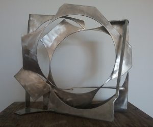 Paul bacon sculpture landscape stainless steel