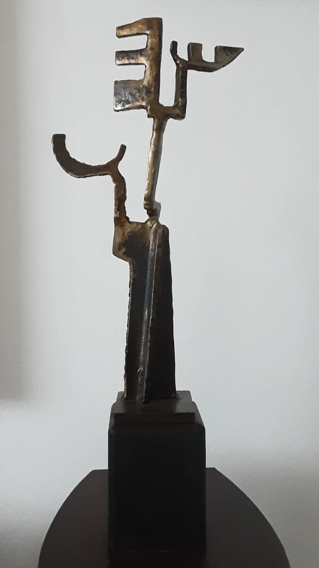 Paul Bacon sculpture figurative steel abstract impressionism