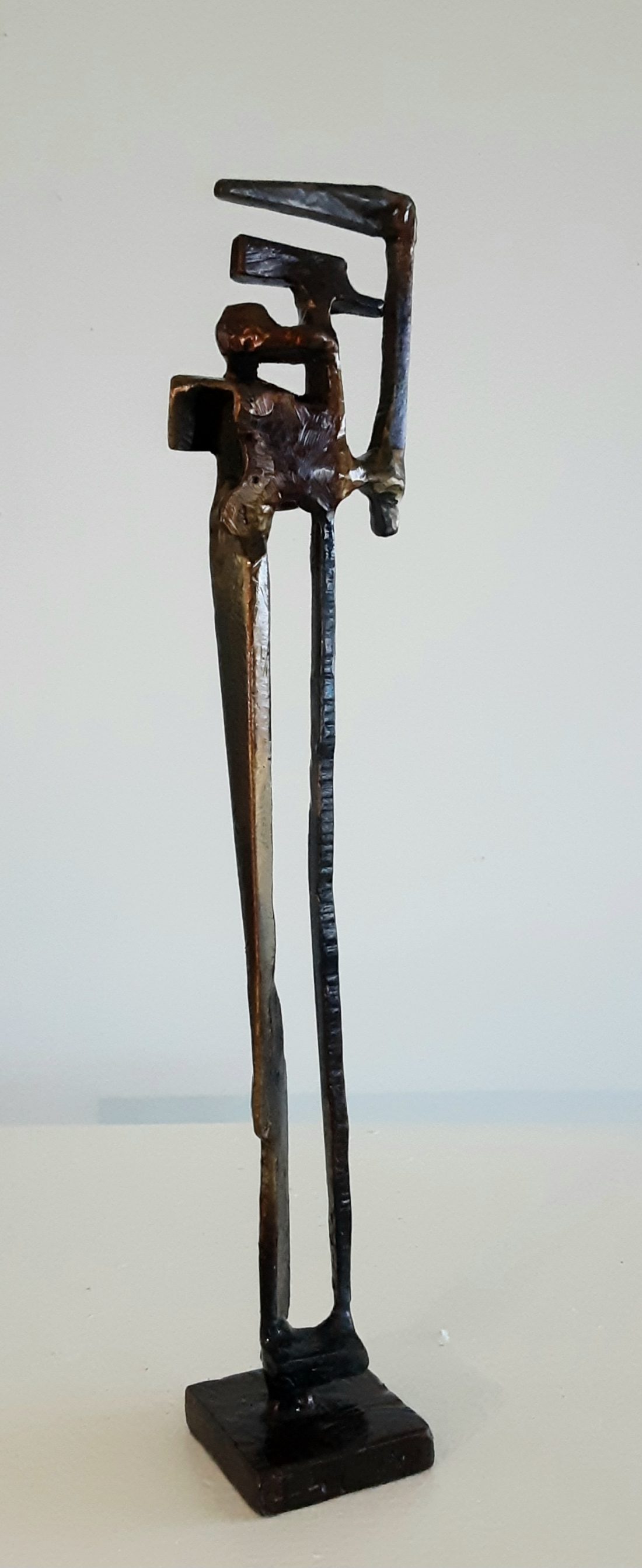 Paul bacon sculpture figurative abstract impressionism steel