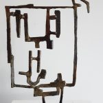 Paul Bacon sculpture landscape abstract impressionism steel interior