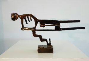 Paul bacon sculpture figurative abstract impressionism steel