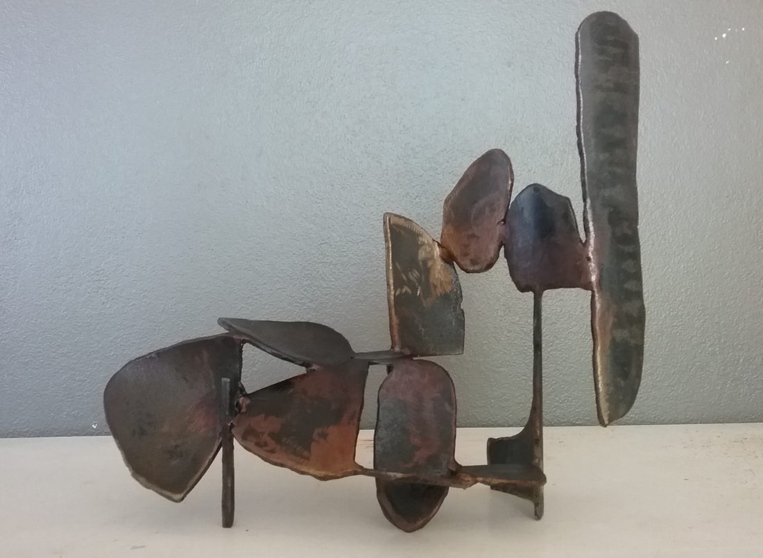 Paul bacon sculpture landscape sketch steel