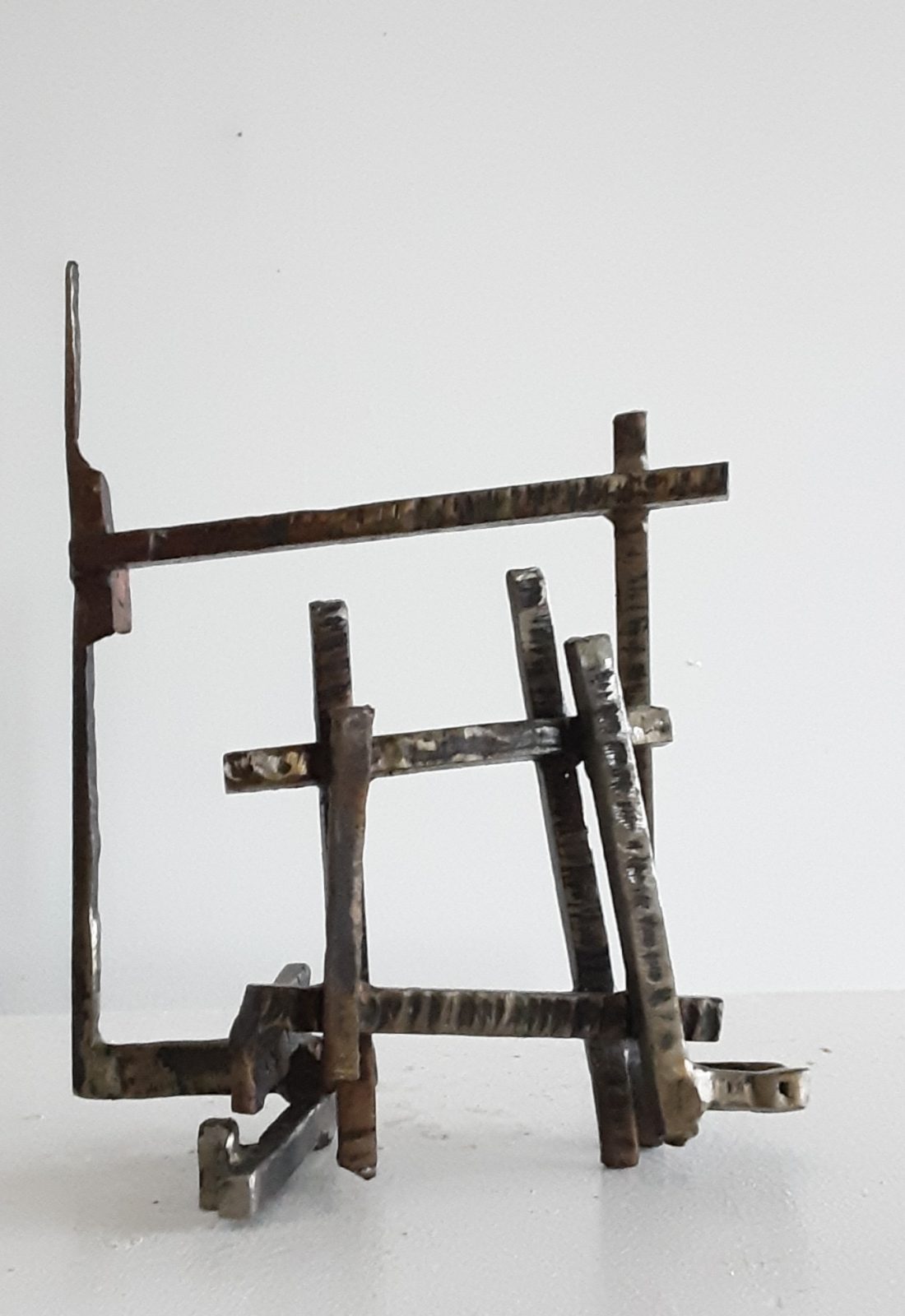 Paul Bacon sculpture landscape abstract impressionism steel interior