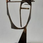 Paul Bacon sculpture figurative interior steel abstract impressionism