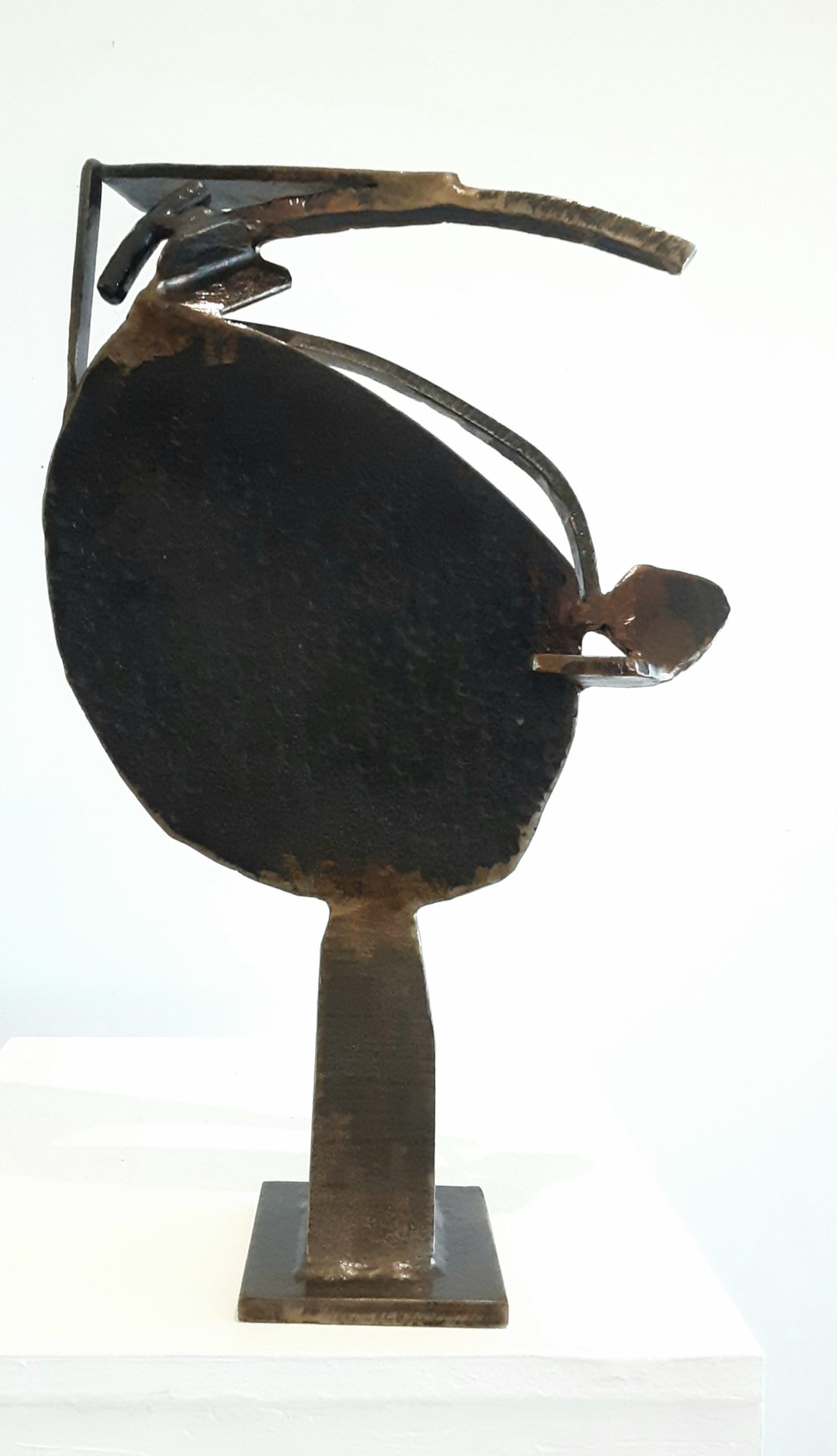 Paul bacon sculpture figurative abstract impressionism steel