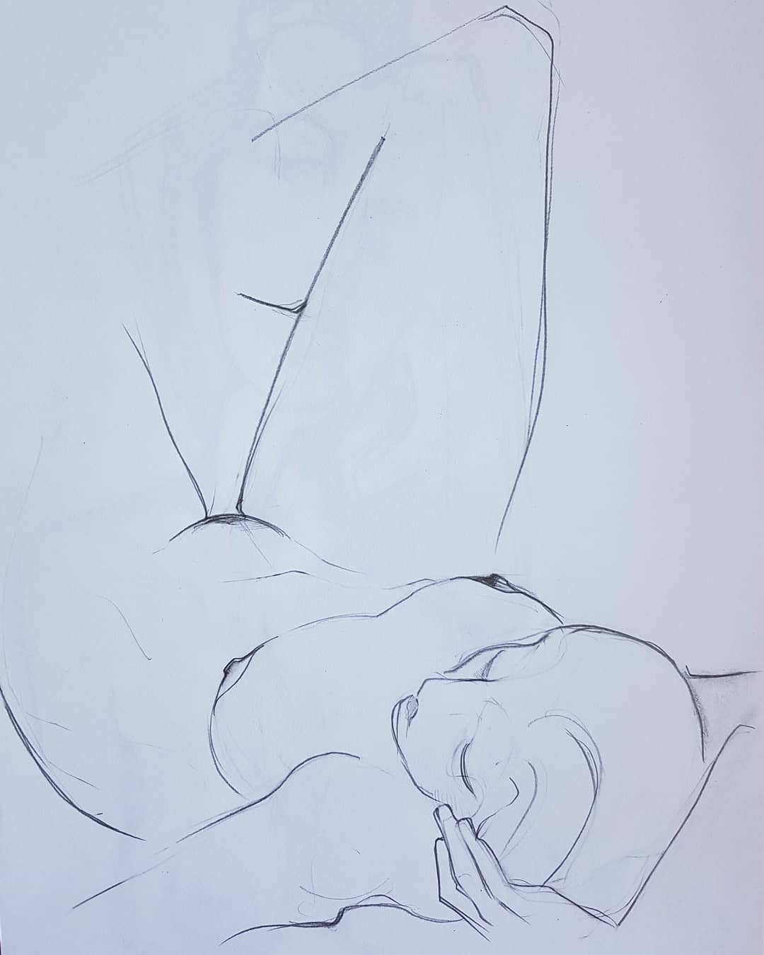 Paul bacon drawing nude female