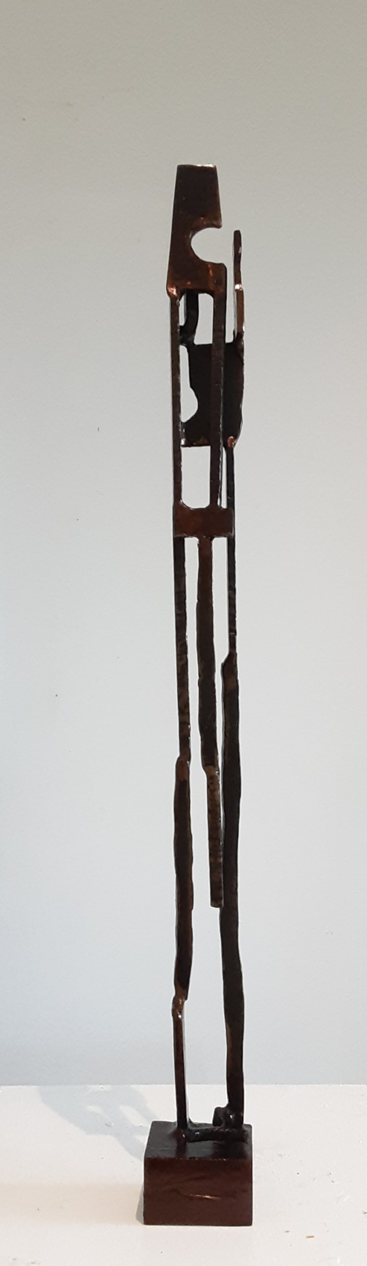 Paul Bacon sculpture figurative abstract impressionism steel interior