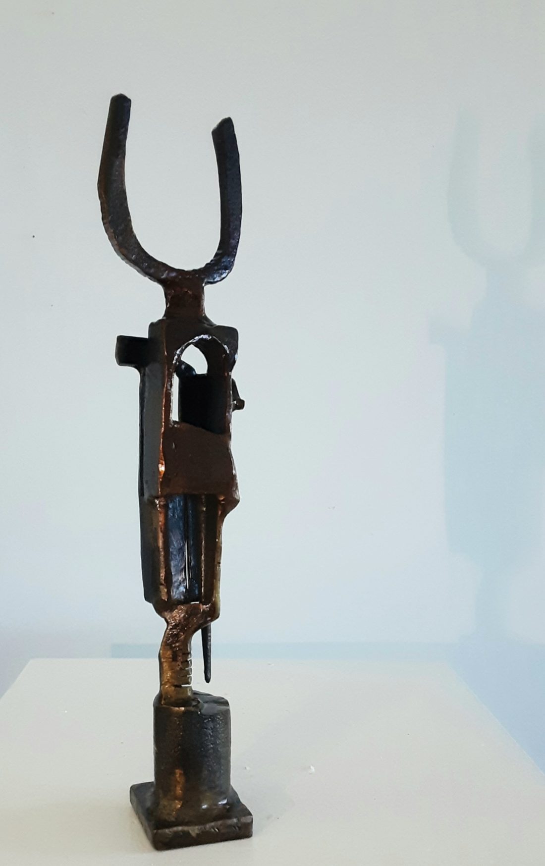 Paul bacon sculpture figurative abstract impressionism steel