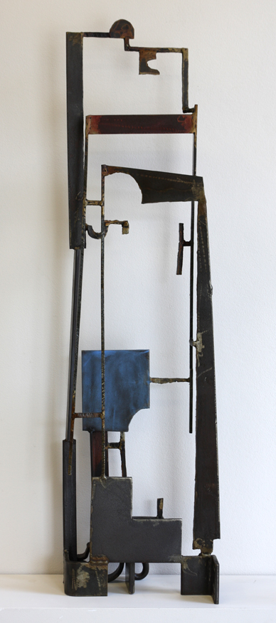 Paul Bacon Artworks Sculpture 2014 Blue Construction After Lewers