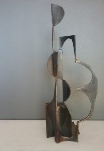 Paul bacon sculpture landscape sketch steel
