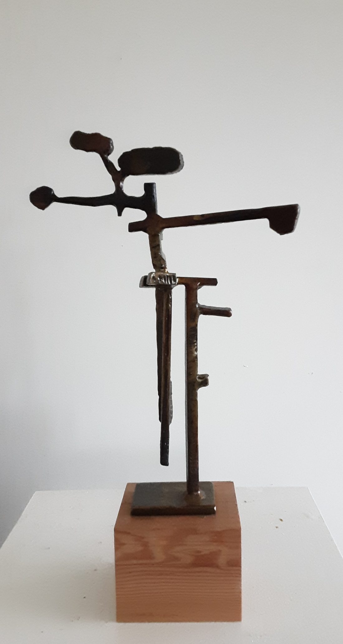 Paul Bacon sculpture landscape abstract impressionism steel interior