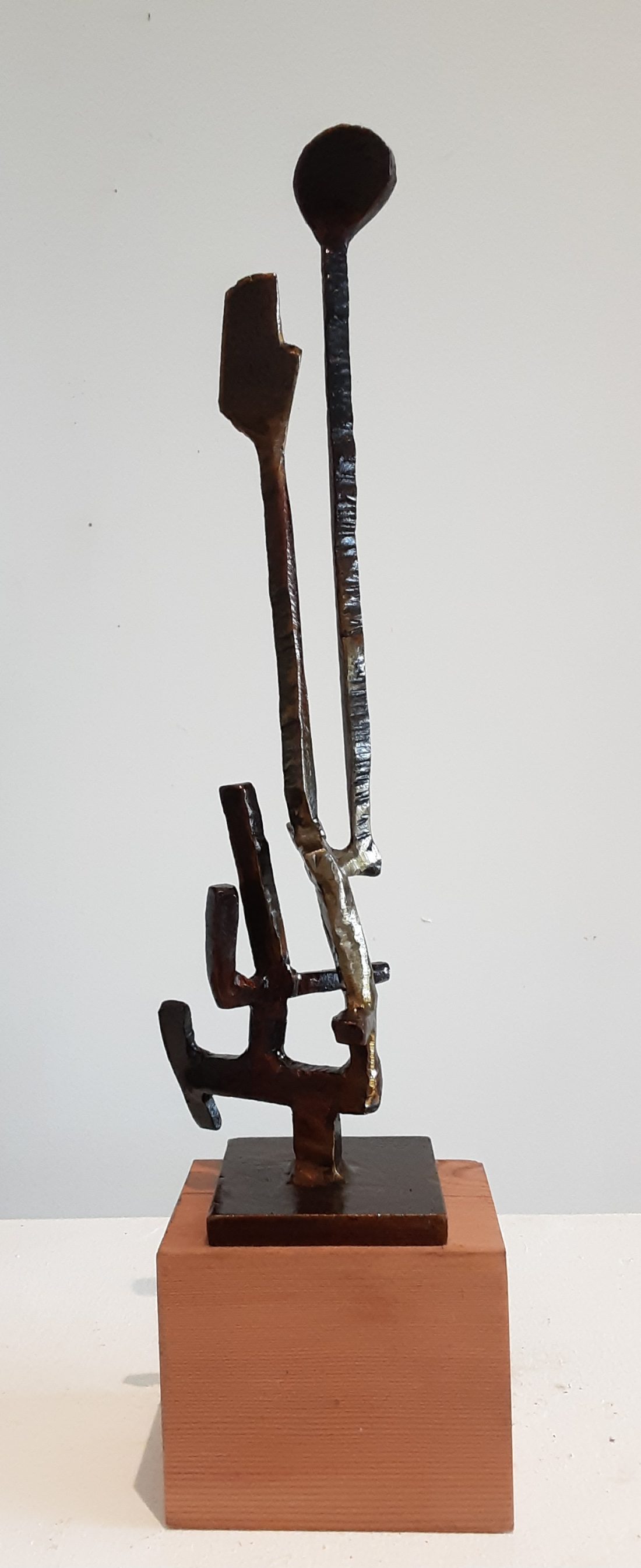 Paul Bacon sculpture landscape abstract impressionism steel interior