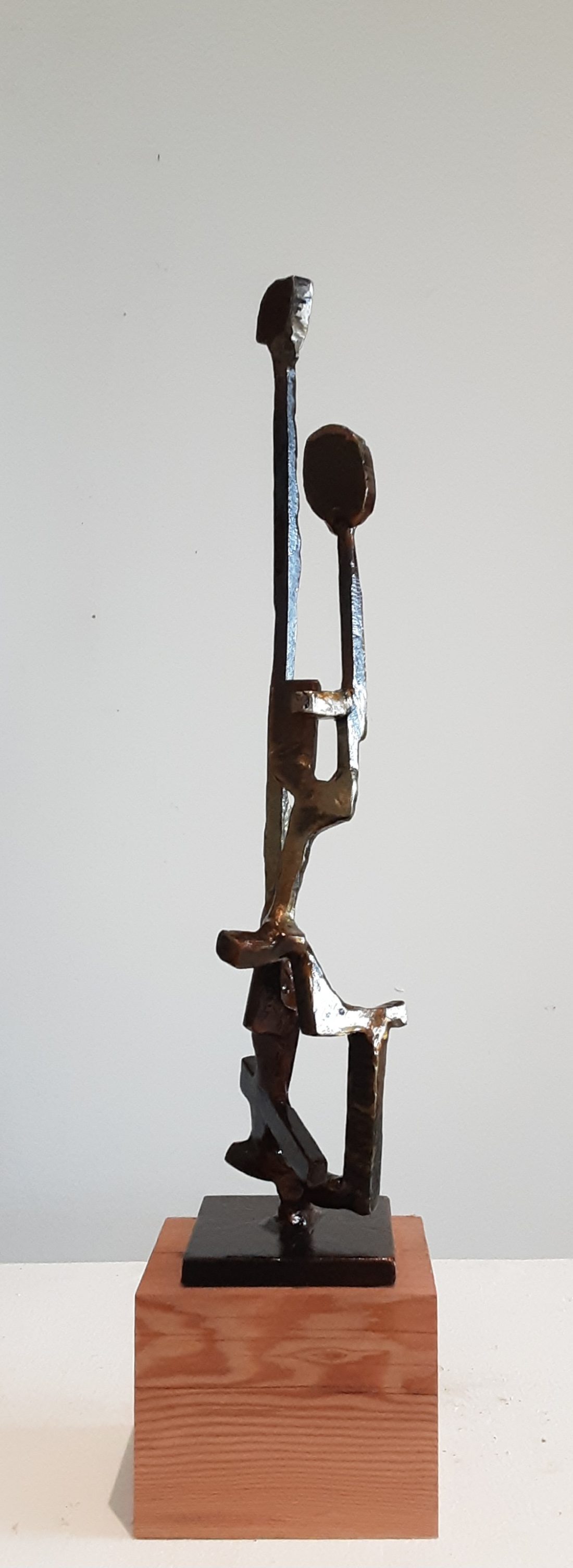 Paul Bacon sculpture landscape abstract impressionism steel interior