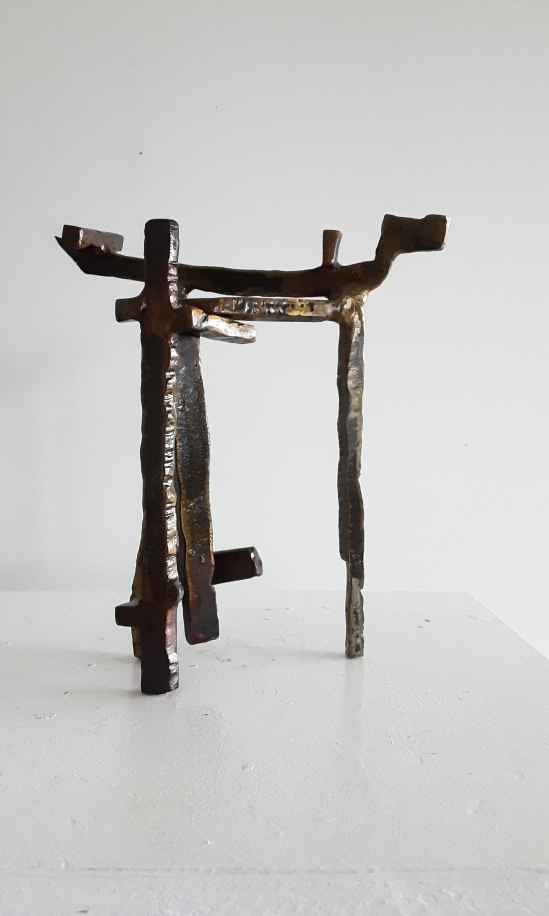 Paul Bacon sculpture landscape abstract impressionism steel interior
